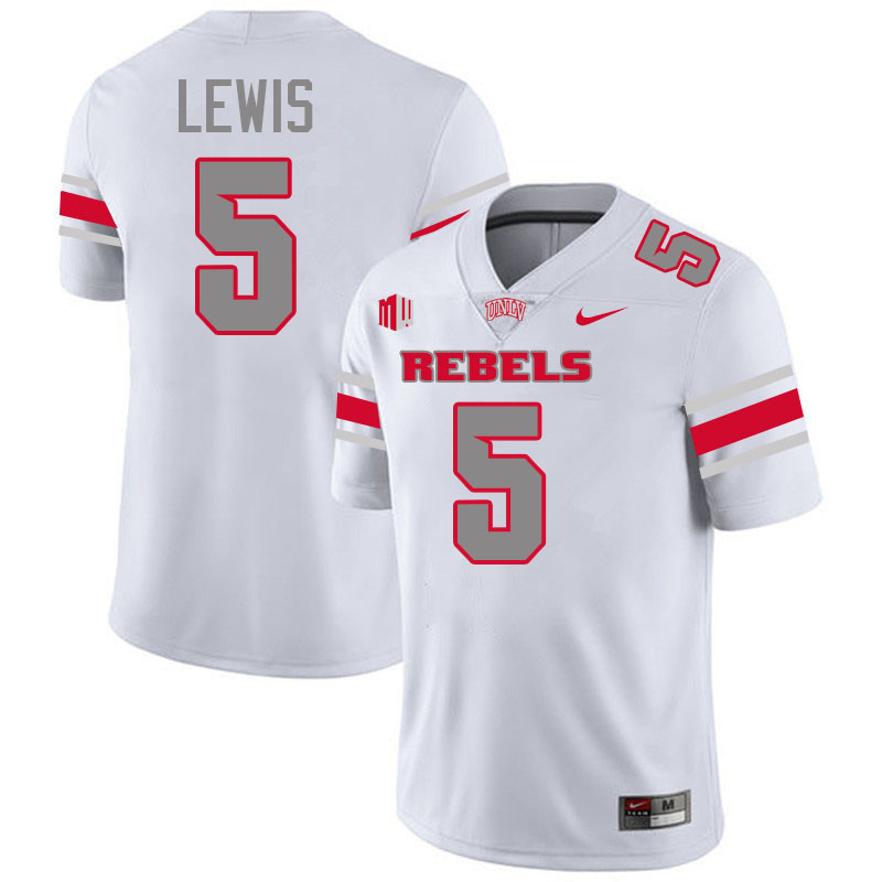 John Lewis UNLV Jersey,UNLV Rebels Football Uniforms,Jerseys,Gears-White